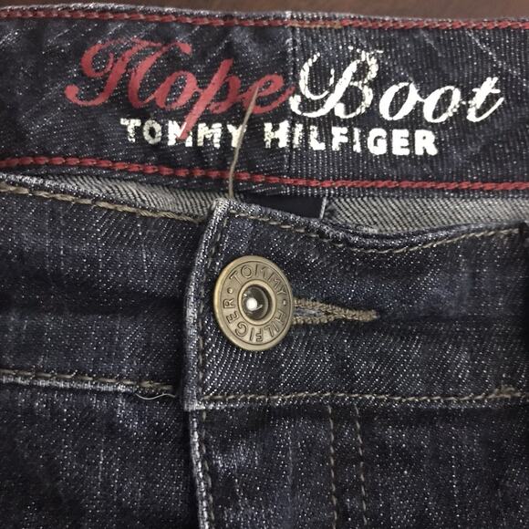 Tommy Hilfiger Jeans Womens 12R Hope Boot Cut Denim Dark Wash High Rise Stretch - Picture 2 of 6